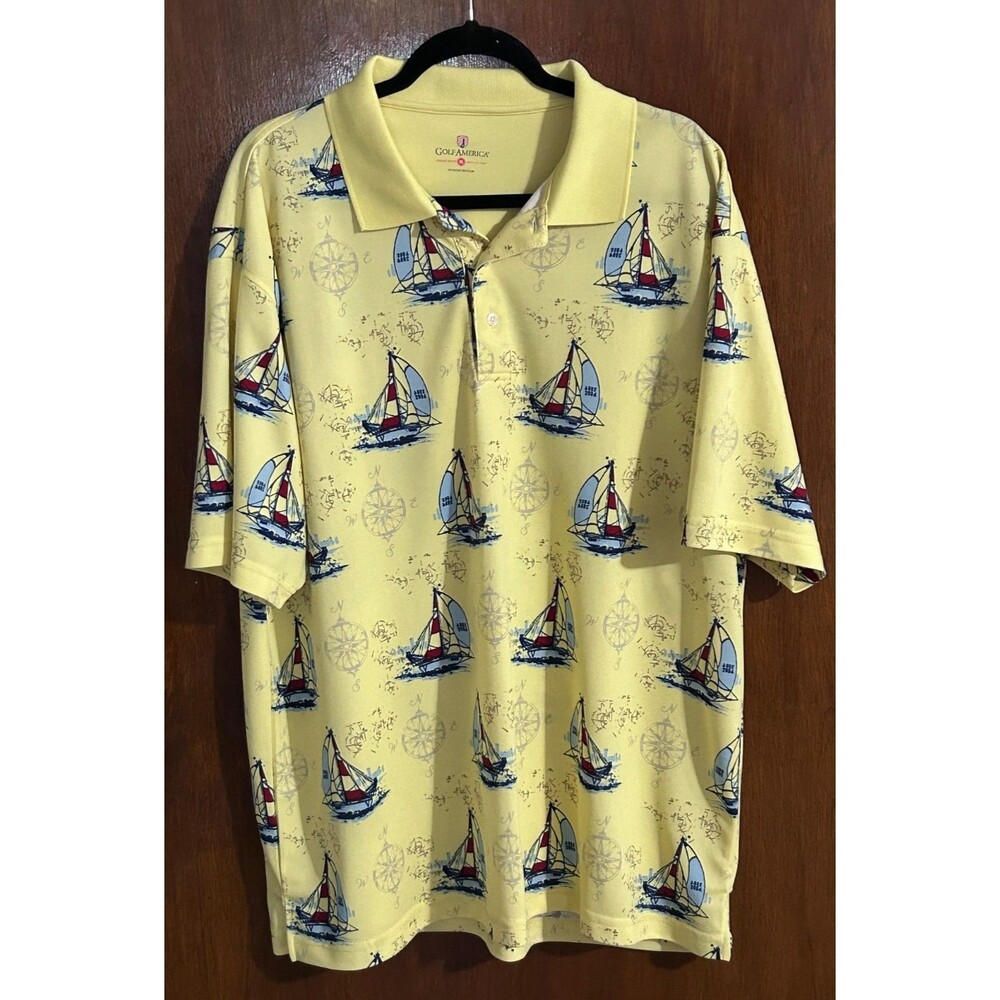Golf America Men's sz XXL Sailboat Polo